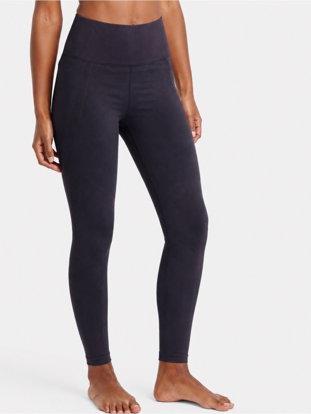 JoyLab‎ Ribbed High-Waist Leggings - Dark Charcoal